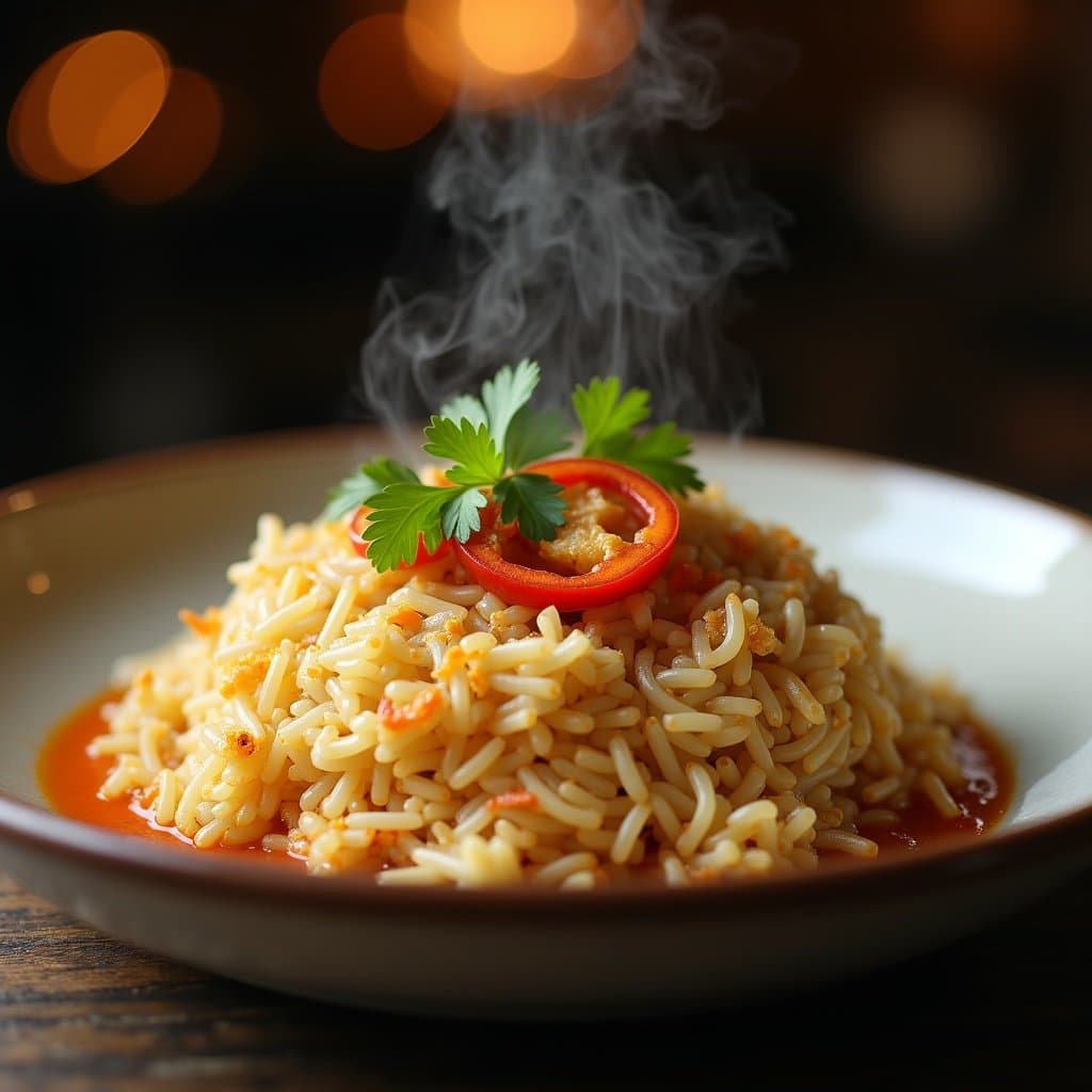 ข้าวผัดกระเทียมสูตรโฮมเมดหอมเปรี้ยวถึงใจ